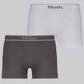 Kit 2 Cuecas Boxer Mash Sem Costura Masculinas BRANCO