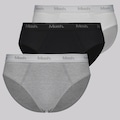 Kit 3 Cuecas Slip Mash Algodão Masculinas BRANCO