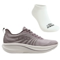 Tênis Feminino Olympikus Bruma +1 Par de Meia ROXO CLARO