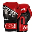 Luva em Couro Boxe MKS Icon CBBOXE VERMELHO/PRETO