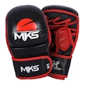 Luva MMA MKS Combat Shooter PRETO/VERMELHO