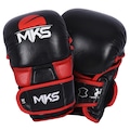 Luva de Boxe MKS MMA Sparring PRETO/VERMELHO