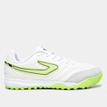 Chuteira Society Unissex Topper Maestro Club V BRANCO/VERDE