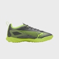 Chuteira Society Infantil Puma Ultra 5 Play CINZA ESC/VERDE CLA