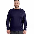 Camiseta Masculina Poker Manga Longa Fator de Proteção UV 50+ AZUL ESC/BRANCO