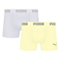 Kit 2 Cuecas Puma Boxer Sem Costura Masculina BRANCO/AMARELO