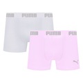 Kit 2 Cuecas Puma Boxer Sem Costura Masculina BRANCO/ROSA