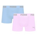 Kit 2 Cuecas Puma Boxer Sem Costura Masculina AZUL/ROSA
