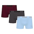 Kit 3 Cuecas Puma Boxer Sem Costura Masculina VINHO