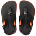 Chinelo Kenner Kivah Run Infantil PRETO/LARANJA