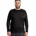 Camiseta Masculina Poker Manga Longa Fator de Proteção UV 50+ PRETO/BRANCO