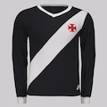 Camisa Manga Longa FutFanatics do Vasco Retrô 1948 Masculina PRETO