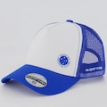 Boné FutFanatics do Cruzeiro Trucker Americano Unissex AZUL
