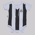 Body FutFanatics do Santos Vintage Infantil BRANCO