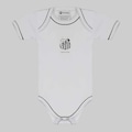 Body FutFanatics do Santos Curto Infantil BRANCO