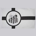 Bandeira FutFanatics do Santos Dupla Face BRANCO