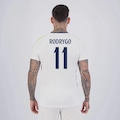 Camisa FutFanatics Real Madrid Rodrygo 11 Masculina BRANCO