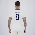 Camisa FutFanatics Real Madrid Mbappe 9 Masculina BRANCO