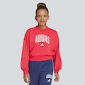 Blusão Moletom adidas College Seasonals Infantil VERMELHO