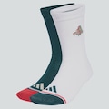 Meia Cano Médio adidas Pizza 2 Pares BRANCO