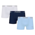 Kit 3 Cuecas Puma Boxer Sem Costura Masculina AZUL
