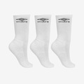 Meia Cano Alto Unissex Tripack Umbro BRANCO