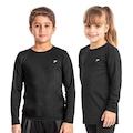 Camisa Térmica Infantil Poker Manga Longa Skin PRETO