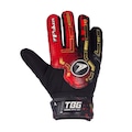 Luva Infantil de Goleiro Poker Futebol de Campo Training Basic PRETO/VERMELHO
