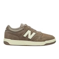 Tênis Masculino New Balance 480 Low MARROM/BRANCO
