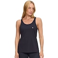 Camiseta Regata Feminina Alto Giro com Elástico em V PRETO/BRANCO