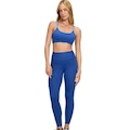 Calça Legging Feminina Alto Giro Elástico AZUL/BRANCO