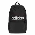 Mochila adidas Clássica Logo Linear - 22,75 Litros PRETO/BRANCO