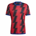 Camiseta Masculina adidas Reversível 24 AZUL/VERMELHO