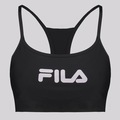Top Fila Train Elastic V Feminino PRETO