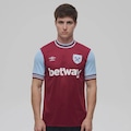 Camisa West Ham Home 2025 Umbro Masculina VERMELHO