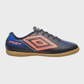 Chuteira Umbro Futsal Fast II Jr - Infantil PRETO/AZUL ESC