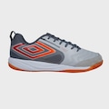 Chuteira Futsal Adulto Umbro Pro 5 Bump CINZA/LARANJA