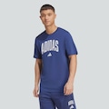 Camiseta adidas Grafica Collegiate - Masculina AZUL ESCURO