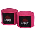Bandagem Fita Protetora Elástica MKS Neon 4,55m - Par ROSA ESCURO