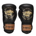 Luva de Boxe Profissional MKS Vintage com fechamento em Velcro PRETO/MARROM
