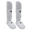 Caneleira Karate adidas com Protetor de Pé BRANCO