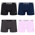 Cueca Puma Boxer Sem Costura - 4 unidades - Masculina AZUL
