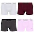 Cueca Puma Boxer Sem Costura - 4 unidades - Masculina ROSA