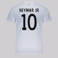 Camisa do Santos Logo 10 Neymar FutFanatics Masculina BRANCO