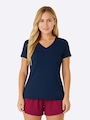 Camiseta Slim Feminina Enfim Malwee AZUL