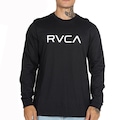Camiseta Masculina RVCA Manga Longa Big RVCA WT25 PRETO