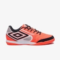 Chuteira Society Umbro Pro 5 Bump Club Adulto CORAL/PRETO