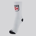 Meia Cano Alto Vasco Performance Cruz de Malta Unissex BRANCO