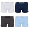 Cueca Boxer Sem Costura Puma - 4 unidades - Masculina BRANCO