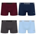 Cueca Boxer Sem Costura Puma - 4 unidades - Masculina AZUL